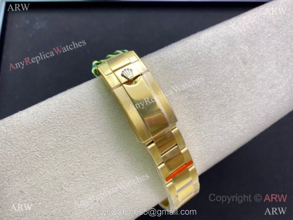 Swiss Replica Rolex Daytona 904L All Gold Champagne Dial Watch with 7750 6