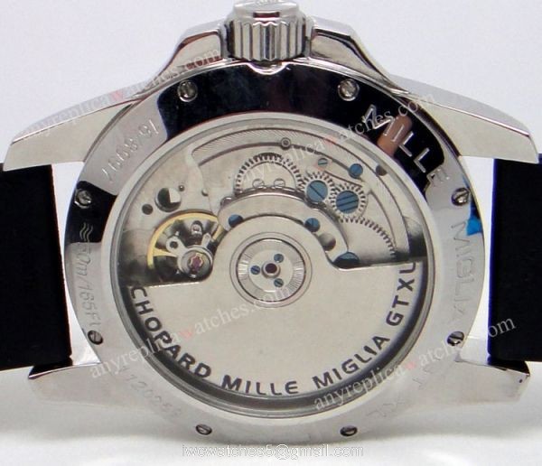 Replica Chopard Gran turismo Watch XL Gray Dial w/rubber band 7