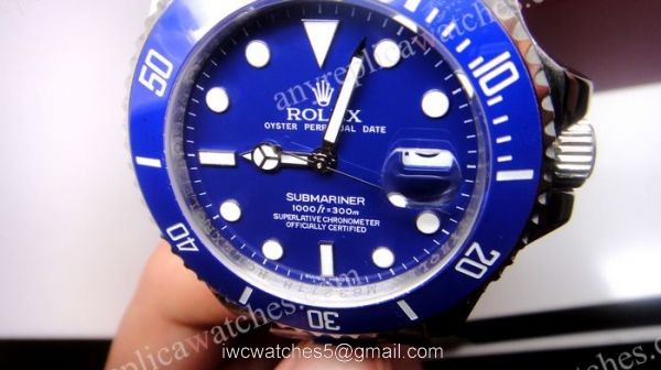 Upgraded Version Extra Large Blue dial blue ceramic bezel 41mm Rolex Submariner Watches 7