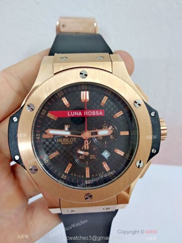 Japan Grade Hublot Luna Rossa Replica Watch Big Bang Rose Gold 7