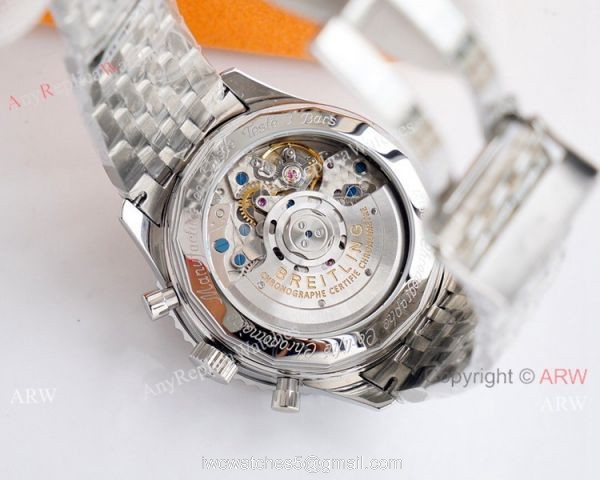 Super Clone Breitling Navitimer 01 Valjoux 7750 Watch Stainless Steel Blue Dial 7