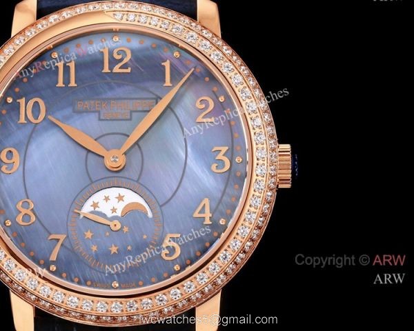 2020 Swiss Patek Philippe Geneve Complications Mother of Pearl Dial Rose Gold Watch 7