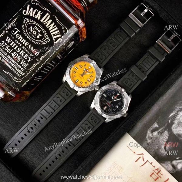Fake Breitling Avenger II Seawolf Yellow Dial Watch For Sale 7