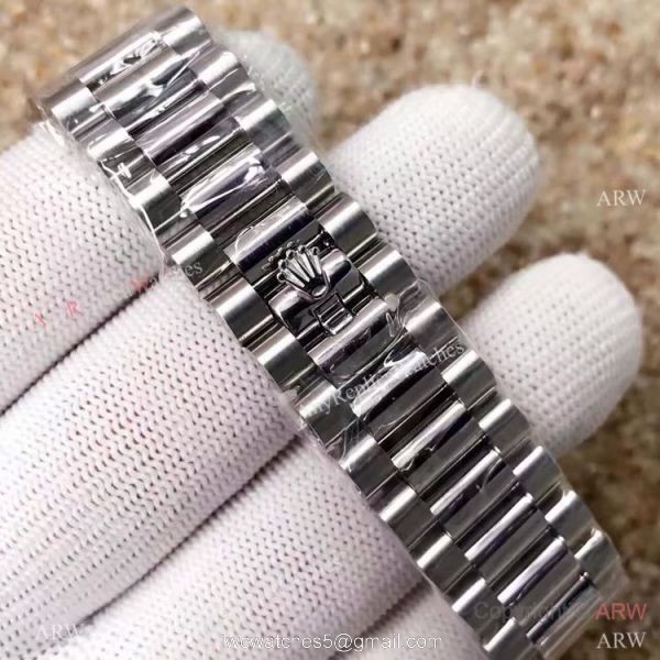 AAA Quality Replica Rolex Presidential Day-Date 40MM Watch MingZhu Movement Fluted Bezel Roman Face 7
