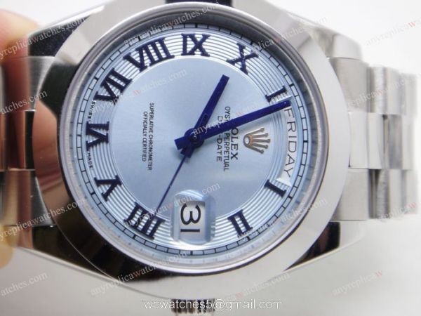 Rolex Day-Date II Presidential Roman Face Watch 41mm Rolex Ice Replica 7