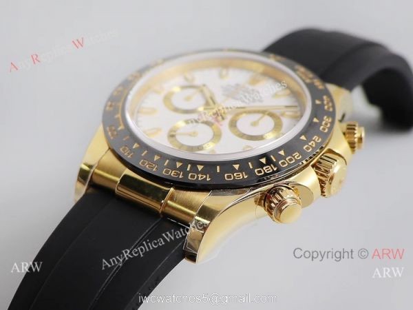 Noob Factory V3 Rolex Daytona Oysterflex Strap White Dial Watch 7