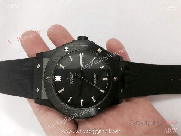 Newst Style Hublot Big Bang Limited Edition Watch Replica All Black 7