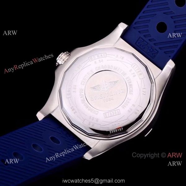 2018 New Breitling Avenger Blackbird Replica Watch Blue Band w Blue Face 7