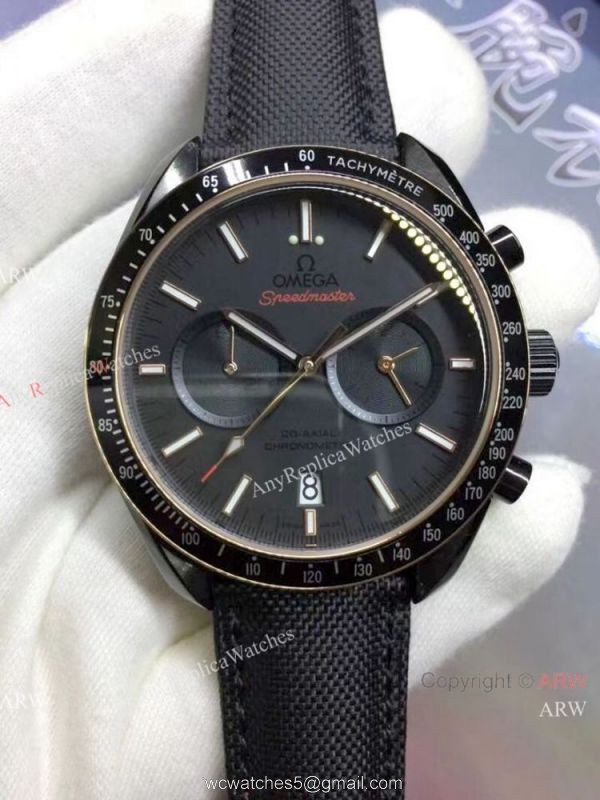 Japan Grade Omega Dark Side Of The Moon Copy Watches Gray Dial 7