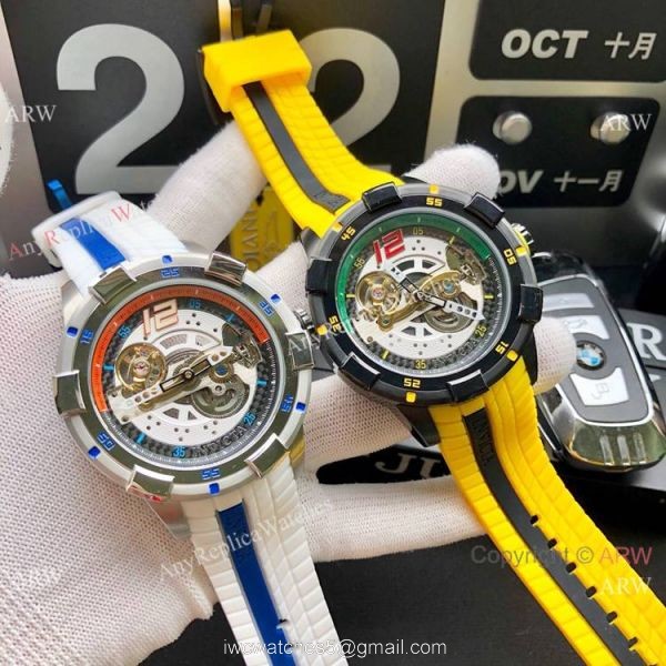 Replica Invicta S1 Rally Automatic Yellow Rubber Strap Men Watch 7
