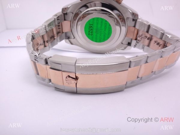 2-Tone Rose Gold Rolex Yacht-Master II Watch Blue Ceramic w/ Countdown Function 7