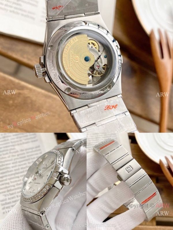 Copy Omega Constellation Moonphase Watch Stainless Steel 39mm 7