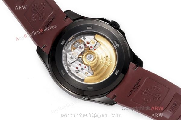 Swiss Grade Copy Patek Philippe Aquanaut Brown Rubber Strap Watch 40mm 7