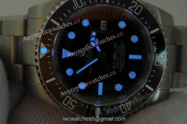 New Upgrade Replica Rolex Sea-Dweller 4000m Watch 40mm Mens SS Black Ceramic 7