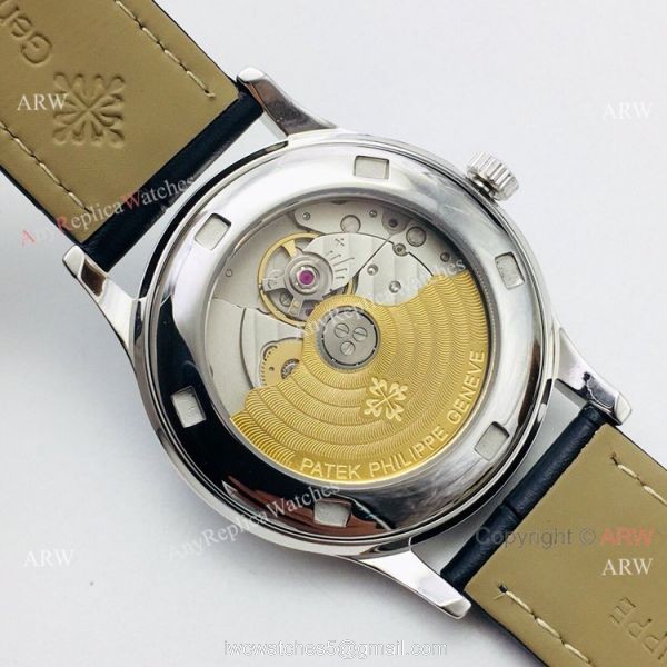 Swiss Copy Patek Philippe Calatrava PFF V2 Version Watch Blue Dial Diamond Bezel 7