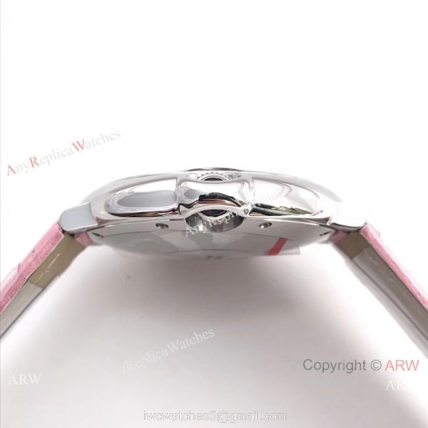Fake Swiss Cartier Ballon Bleu Pink Watch 36mm Mid-size 7