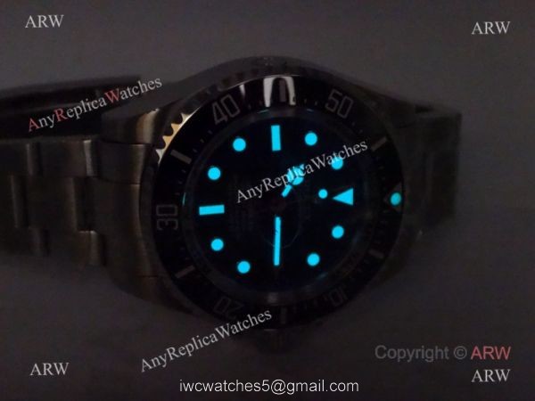 Noob Factory V3 Replica Rolex Deepsea Watch with D-Blue Face Black Ceramic Bezel 7