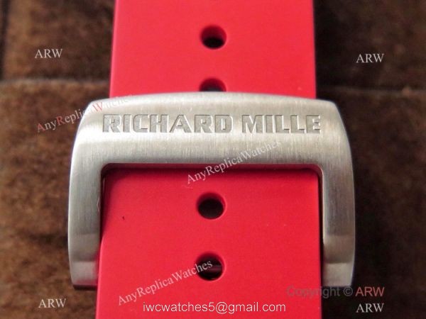 Swiss 1:1 Replica Richard Mille RM 052 Skeleton Watch Red Rubber Strap 7