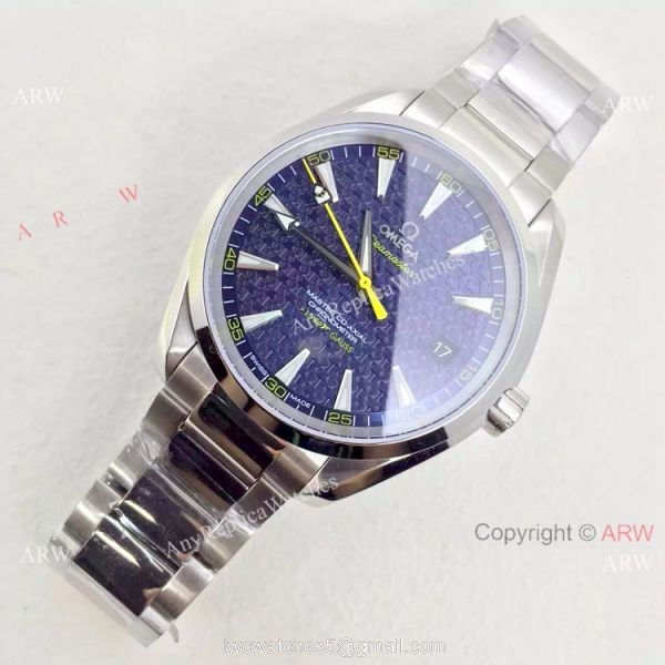 Swiss Omega Seamaster 15 007 Gauss Blue Face Watch 7