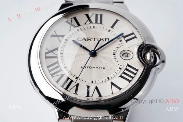 1-1 Best Edition AF Factory Ballon Bleu Cartier Copy Watch Stainless Steel 42mm 7
