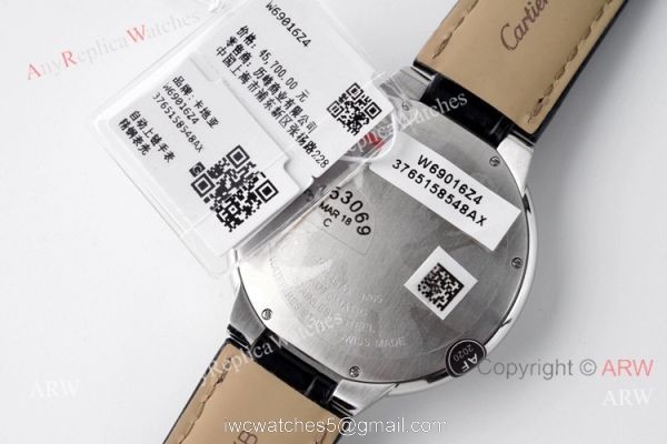 1-1 Best Edition AF Factory Ballon Bleu Cartier Leather Strap Watch 42mm 7