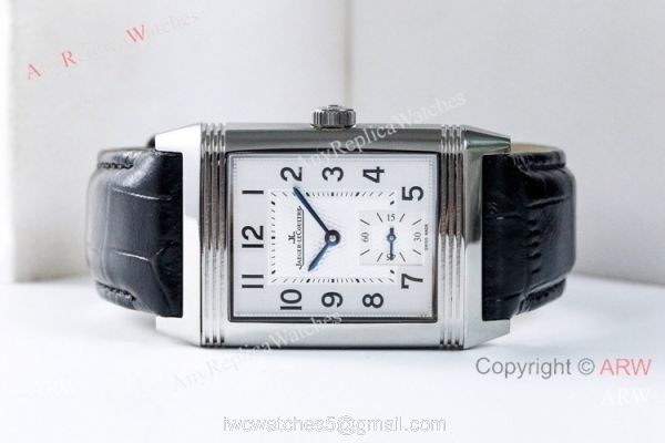 AN Factory Swiss Replica Jaeger-LeCoultre Reverso Duoface White Face Watches 7