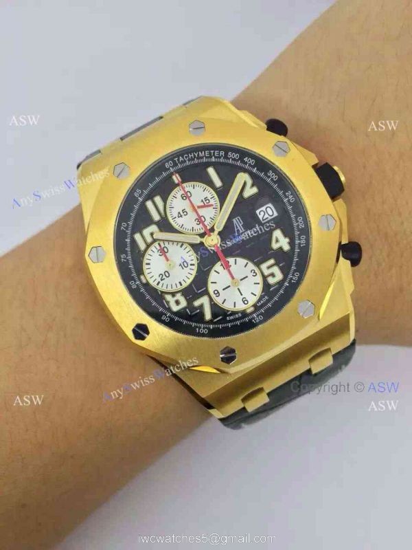 Swiss Audemars Piguet Royal Oak Offshore Monte Napoleone Gold Replica watch 7