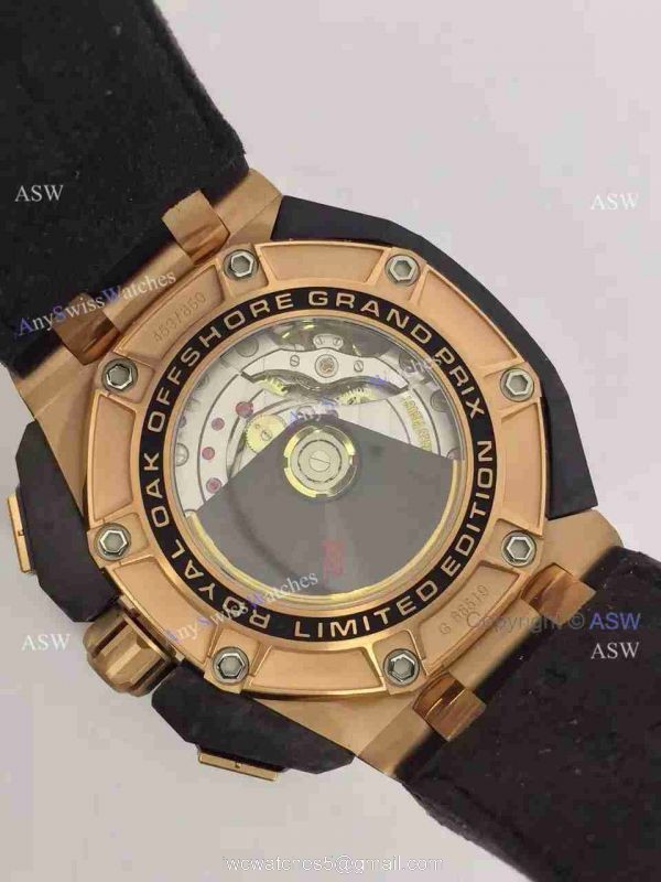 High Quality Copy Audemars Piguet Grand Prix Swiss Movement Yellow Gold Watch 7