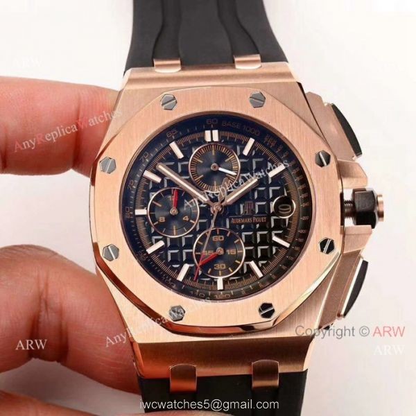 Replicas Audemars Piguet Royal Oak Offshore 44mm Watch Dark Blue Face 7