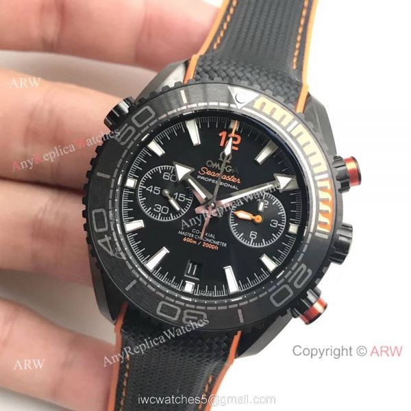 (OM)Replica Omega Seamaster Planet Ocean 600m Master Watch Black Case 7