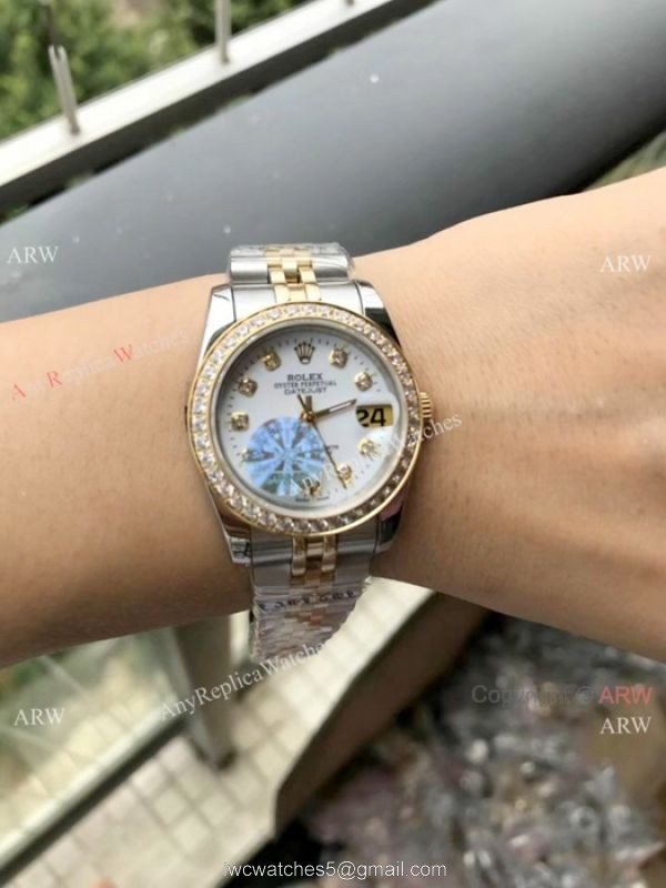 31mm Rolex Datejust Jubilee Diamond Watches Rolex 16233 Fake For Sale 7
