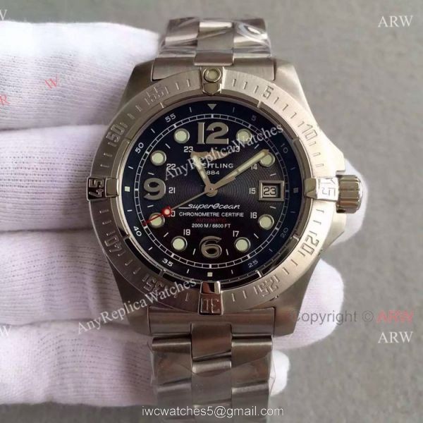 Knockoff Breitling Superocean Steelfish Watch Stainless Steel Blue Face 7