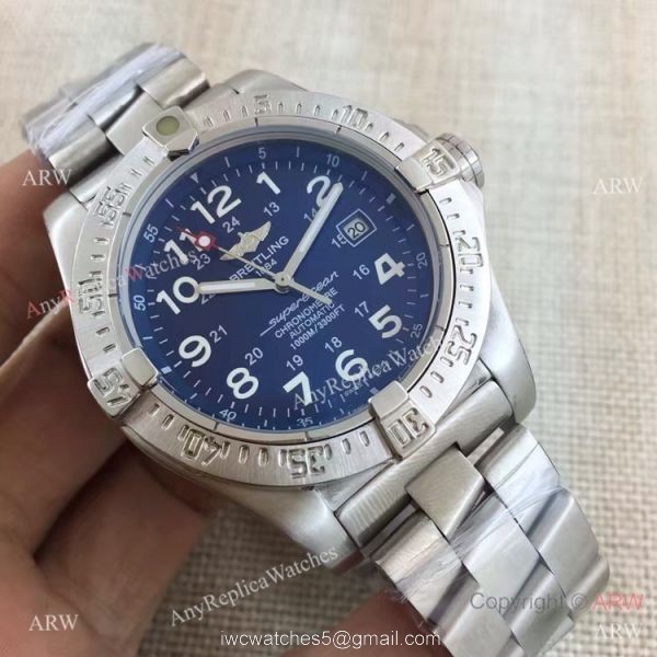 Copy Breitling Superocean Stainless Steel Arabic Markers Watch 7