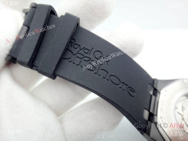Solid Black Audemars Piguet Royal Oak Offshore Automatic Watch 7
