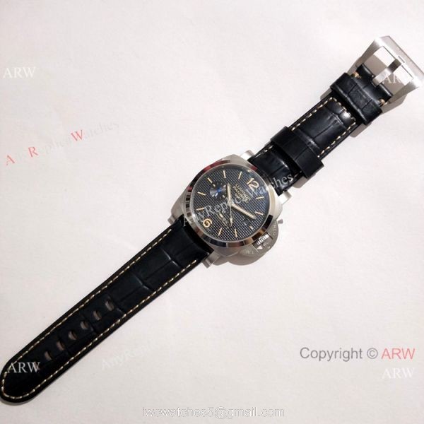 New Copy Panerai Luminor 1950 GMT POWER RESERVE Watch PAM 1537 7