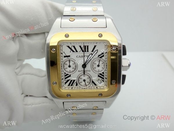 Replica Cartier Santos Chronograph Watch 38mm 7