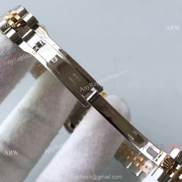 New Style Rolex Datejust Jubilee Replica Watch Two Tone Women Size 7