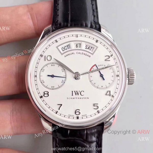 Swiss Replica IWC Portugieser Annual Calendar IW503504 Watch Gold Markers 7
