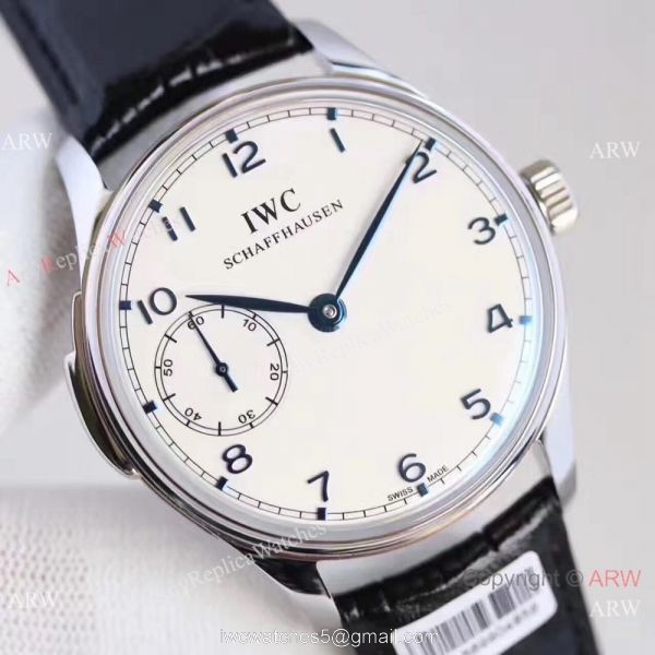 High Quality IWC Portuguese Minute Repeater White Dial SS Watch Low Price 7