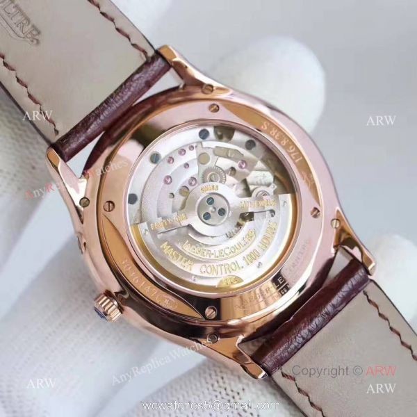 Replica Jaeger-LeCoultre Master Ultra Thin Reserve de Marche 39mm watch White Dial Rose Gold 7