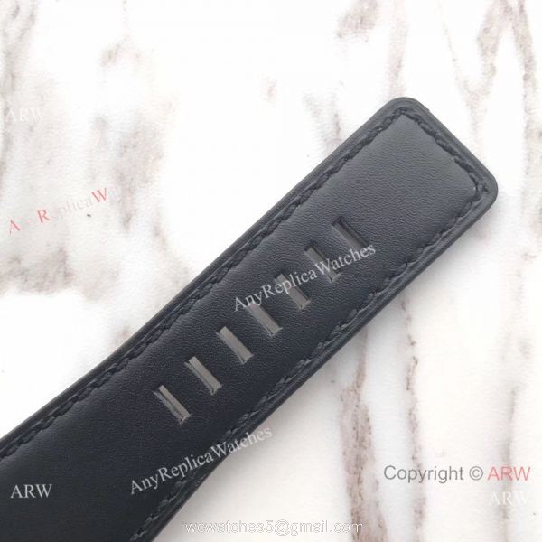 Swiss Fake Bell Ross BR03 100M Frosted Case watch Black Leather Band 7