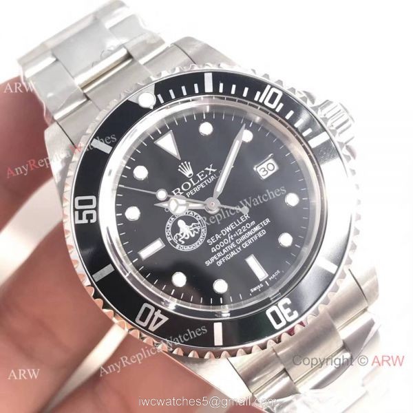 Replica Rolex Vintage SEA-Dweller Limited Edition SS Black Bezel Watch 7