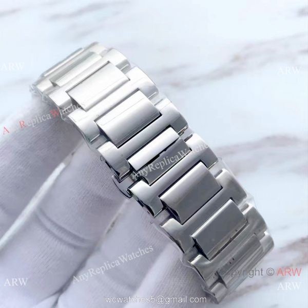 Swiss Mont blanc Knock off Timewalker Stainless Steel Black Watch Red 50 on Dial 7