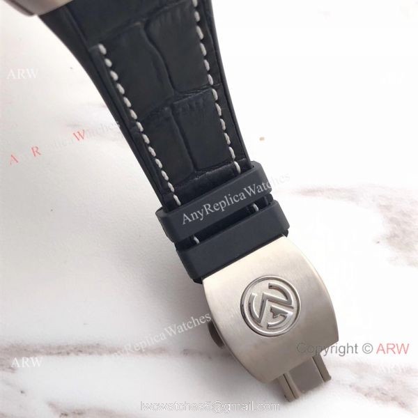 Swiss 1:1 Replica Franck Muller V45 Titanium Black Gummy Strap Watch 45mm 7