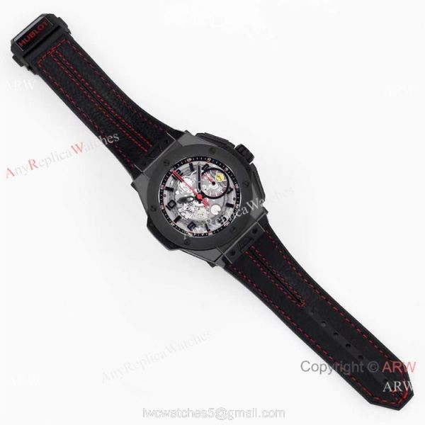 (HBBV6) Copy Hublot Big Bang Ferrari Ceramic Chronograph Watch Swiss Grade 7