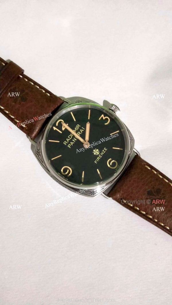 New Replica Panerai Radiomir Firenze PAM00672 Watch Brown Leather Band 7