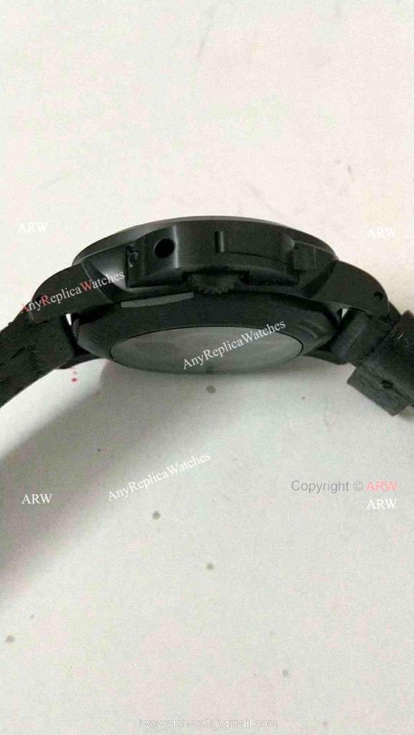 Fake Panerai Luminor 10 Days GMT Watch PAM335 Black Case Orange Markers 7