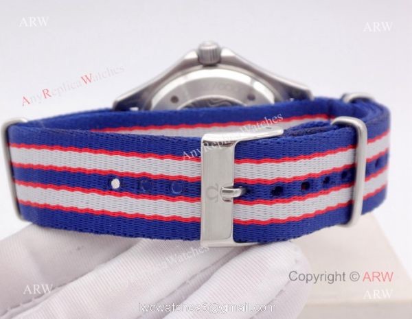 High Quality Replica Omega Watches Omega Commanders 007 James Bond Watch Nylon Strap 7