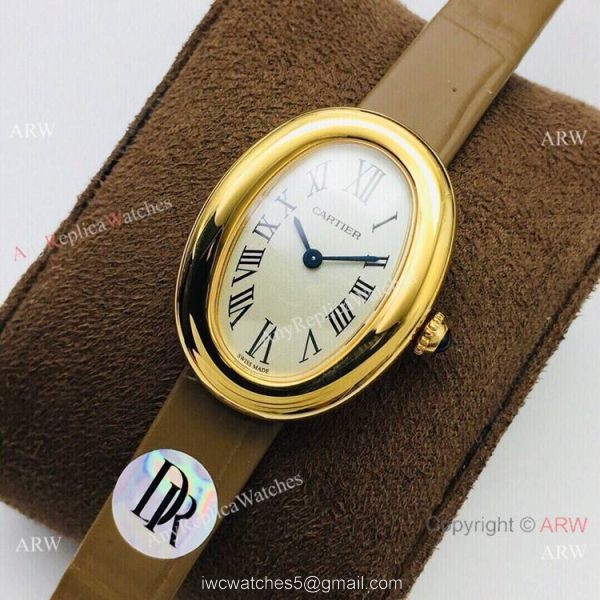Grade 1A Replica Cartier Baignoire Gold Watch 32mm 7