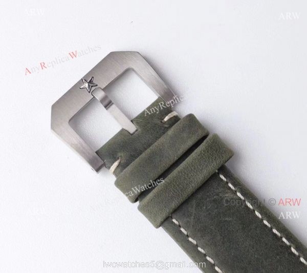 AAA Swiss Grade Replica Zenith Pilot Type 20 Extra Special Chronograph Dial Green Leather Band Watch 7
